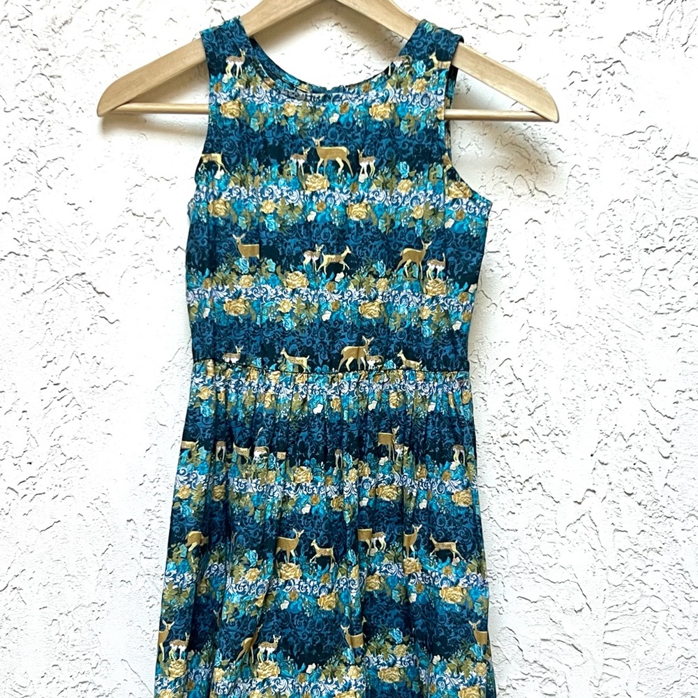 American Girl Size 8 Fawn Patterned Dress